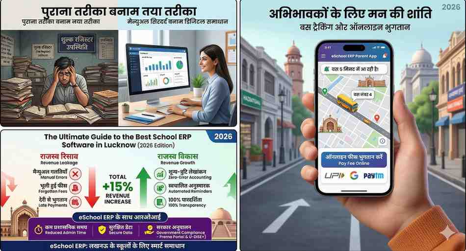 eSchool-ERP-Dashboard-for-Lucknow-Schools---Fee-&-Attendance-Modules